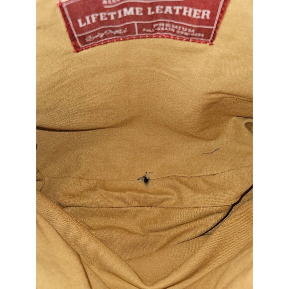 Duluth Lifetime Leather Crossbody Saddle Bag Full Grain Cow Hide Distressed - Picture 16 of 16